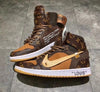 Custom Air Jordan 1 x LV Monogram Logo - sneakerhillcom