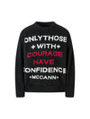 Sneakerhill Letter Jacquard Graphic Sweater SP240912TWE5