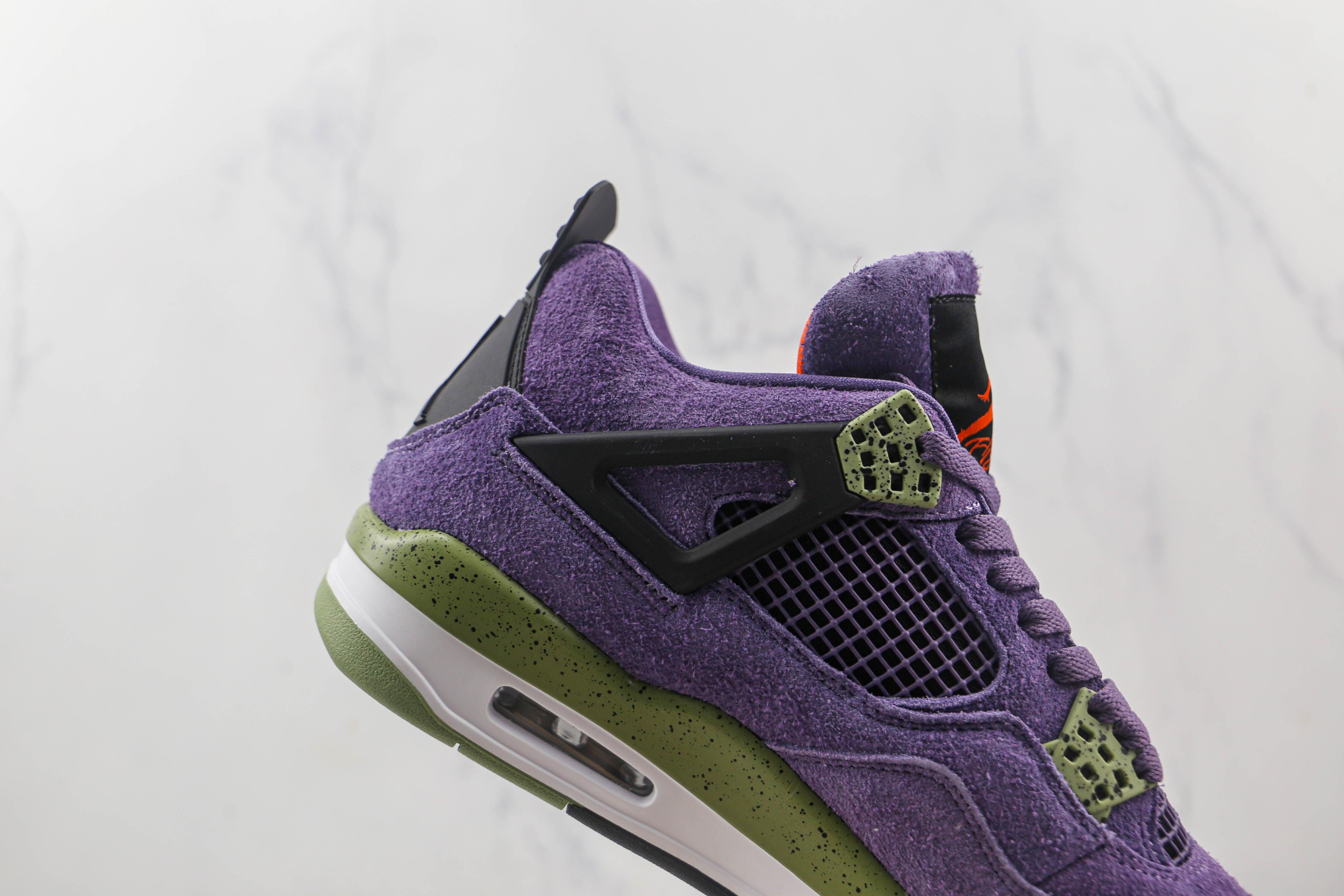 Custom Air Jordan 4 Retro Canyon Purple AJ4 Outblack