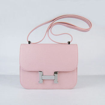 Constance Cowskin Leather Bag H017 pink silver Kilta bags