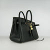 Birkin 25cm Handbag 6068 black golden Kilta bags