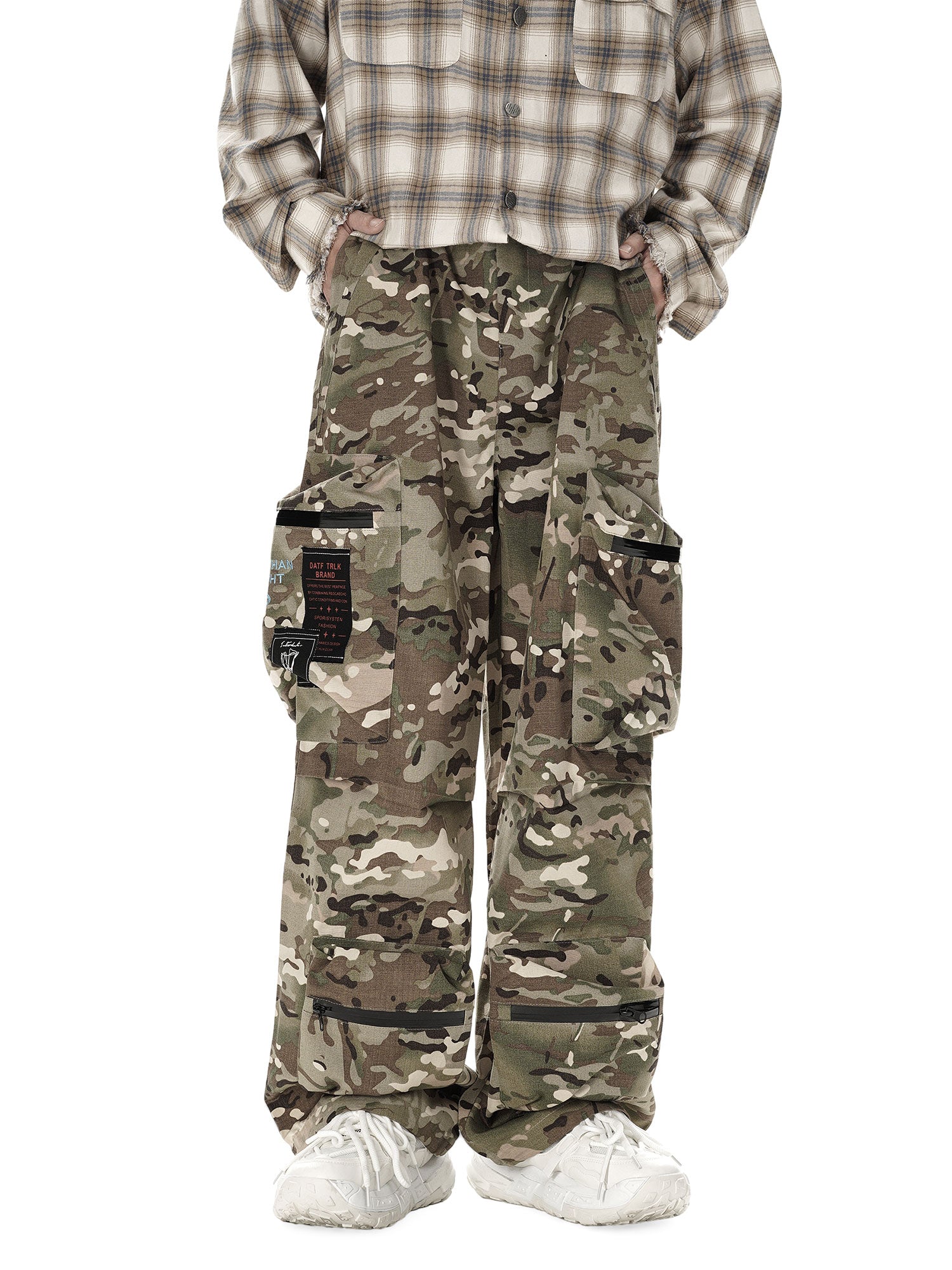 Sneakerhill High Street Camouflage Multi-Pocket Woven Pants