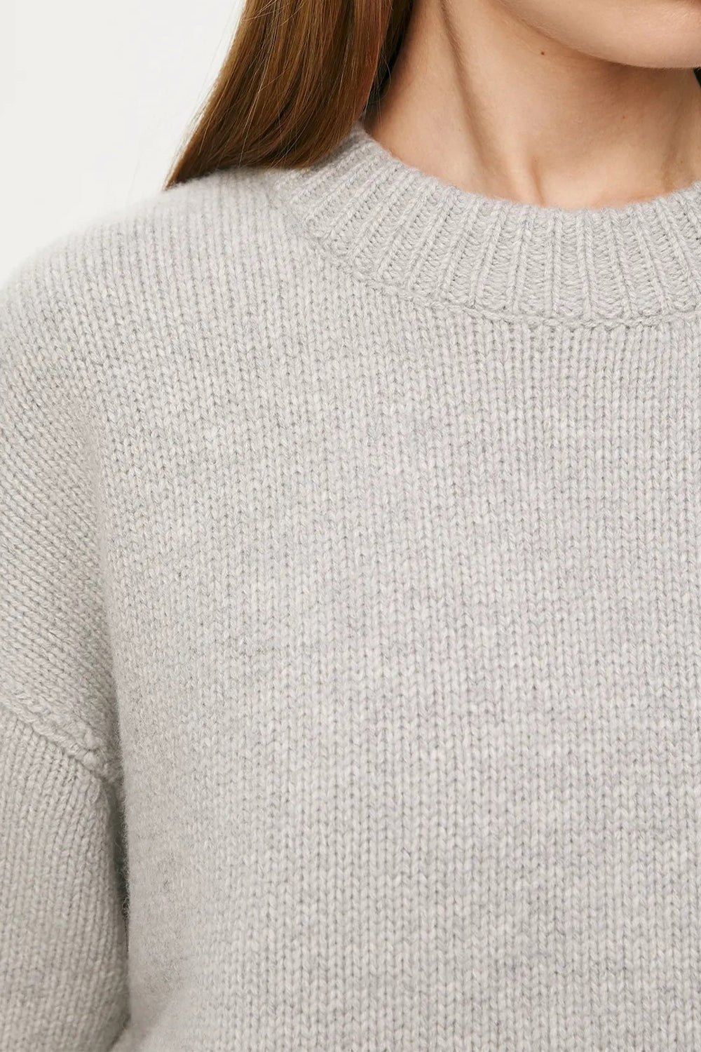 Basic Bae Round Neck Dropped Shoulder Sweater Trendsi