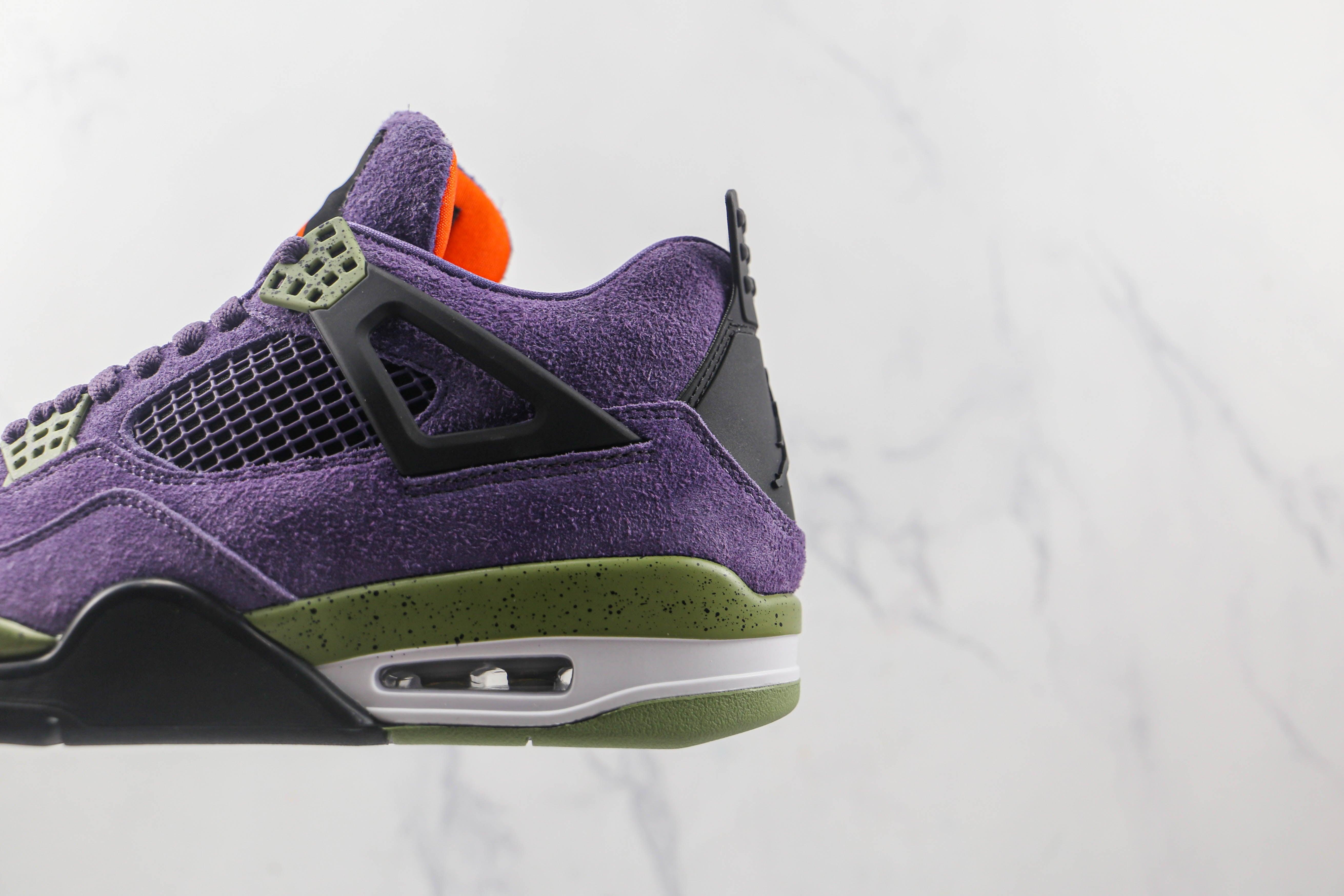 Custom Air Jordan 4 Retro Canyon Purple AJ4 Outblack