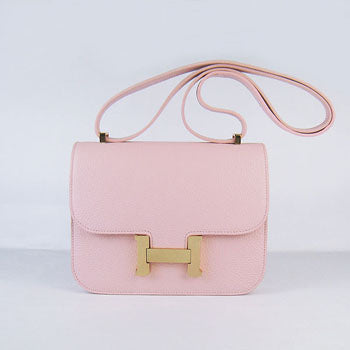 Constance Cowskin Leather Bag H017 pink golden Kilta bags