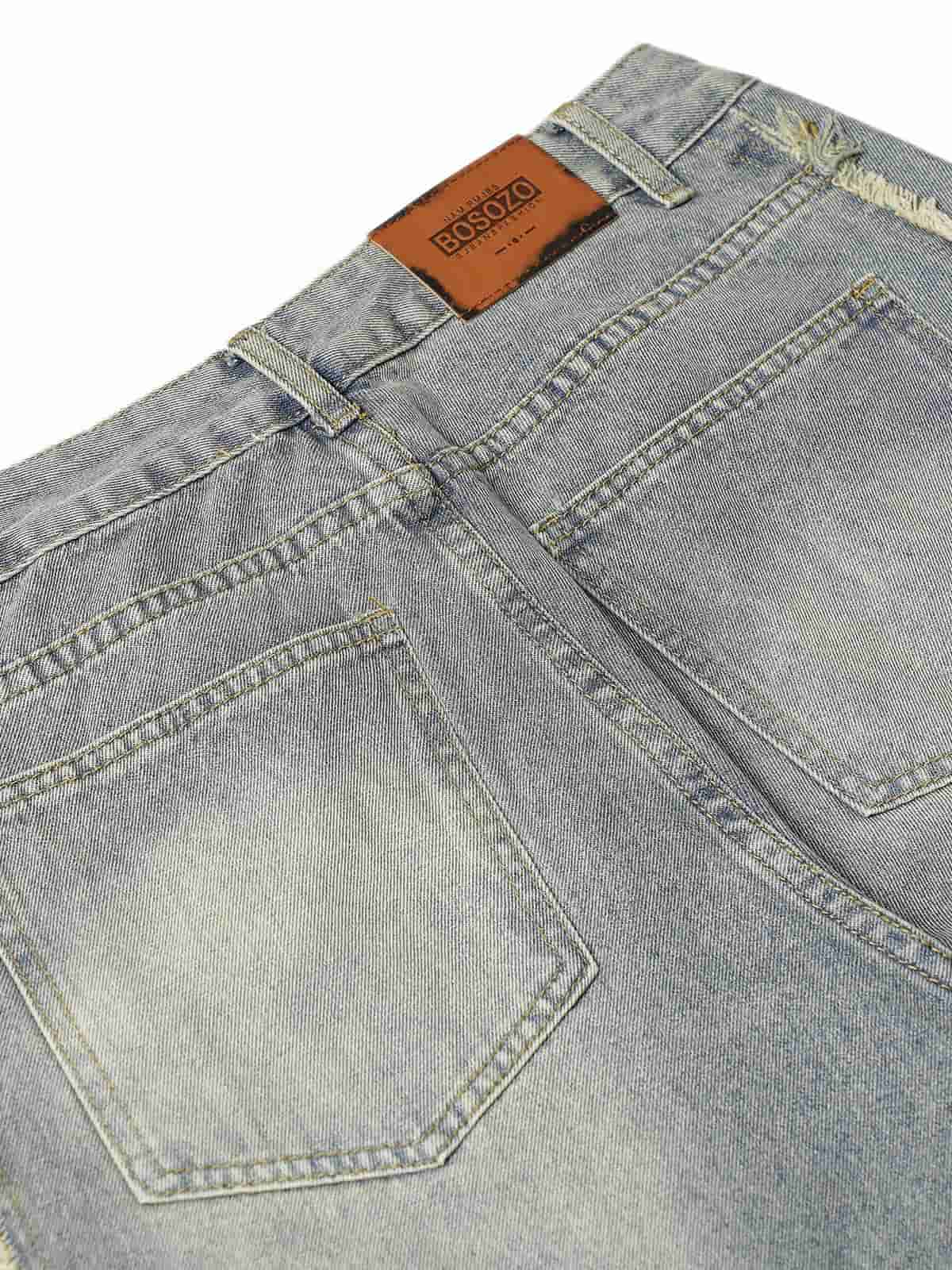 Sneakerhill Washed Ripped Baggy Jeans - sneakerhillcom