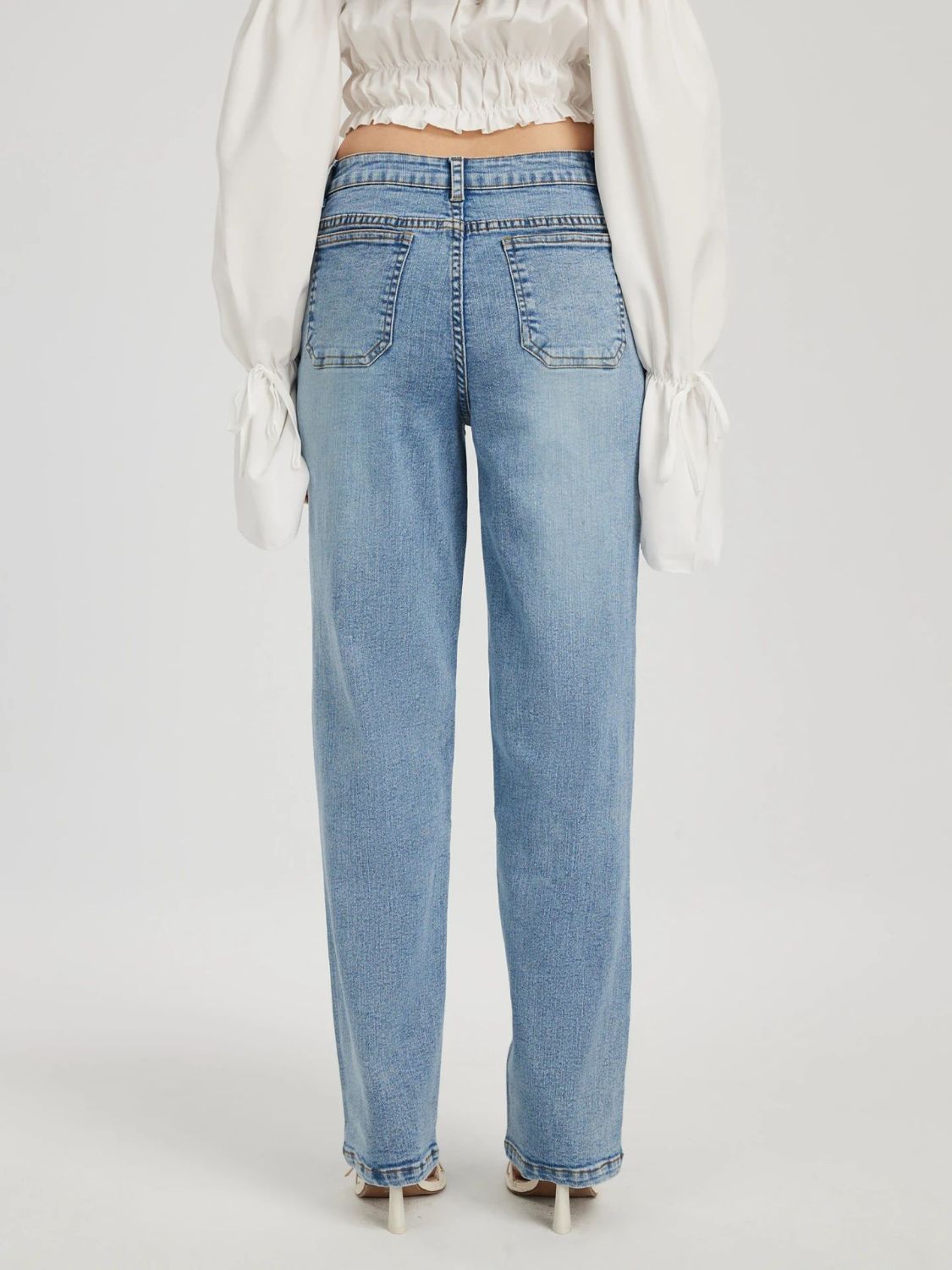 Straight Jeans with Pockets Trendsi