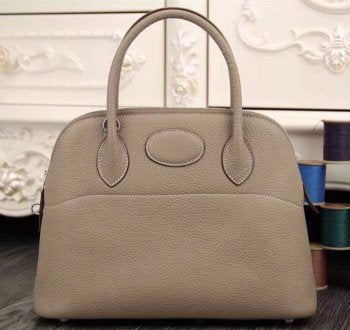 Bolide 31cm Togo Leather Light Grey Bag Kilta bags