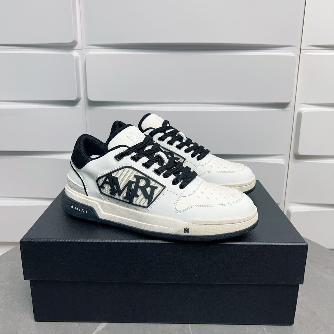 AMR Classic Low Black and White Sneakers-124 - sneakerhillcom