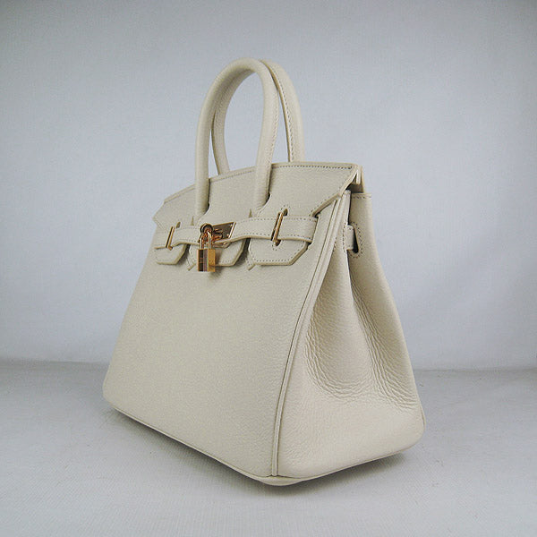 Birkin 30cm Togo Leather Handbags Beige Golden - sneakerlandnet