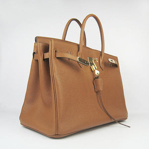 Birkin 35cm Togo Leather Handbags 6099 Light Coffee Golde Kilta bags