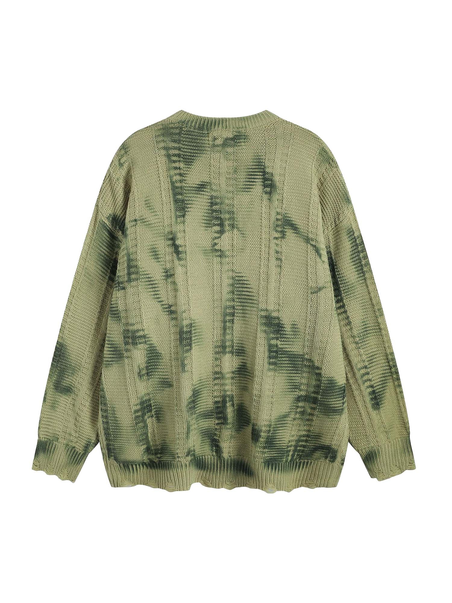 Sneakerhill Retro Tie-Dye Wasteland Sweater - 2187