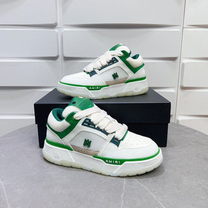 AMR MA-1 White and Green Sneakers-128 - sneakerhillcom