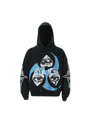 Sneakerhill Offset Printed Graphic Hoodies SP240912605O