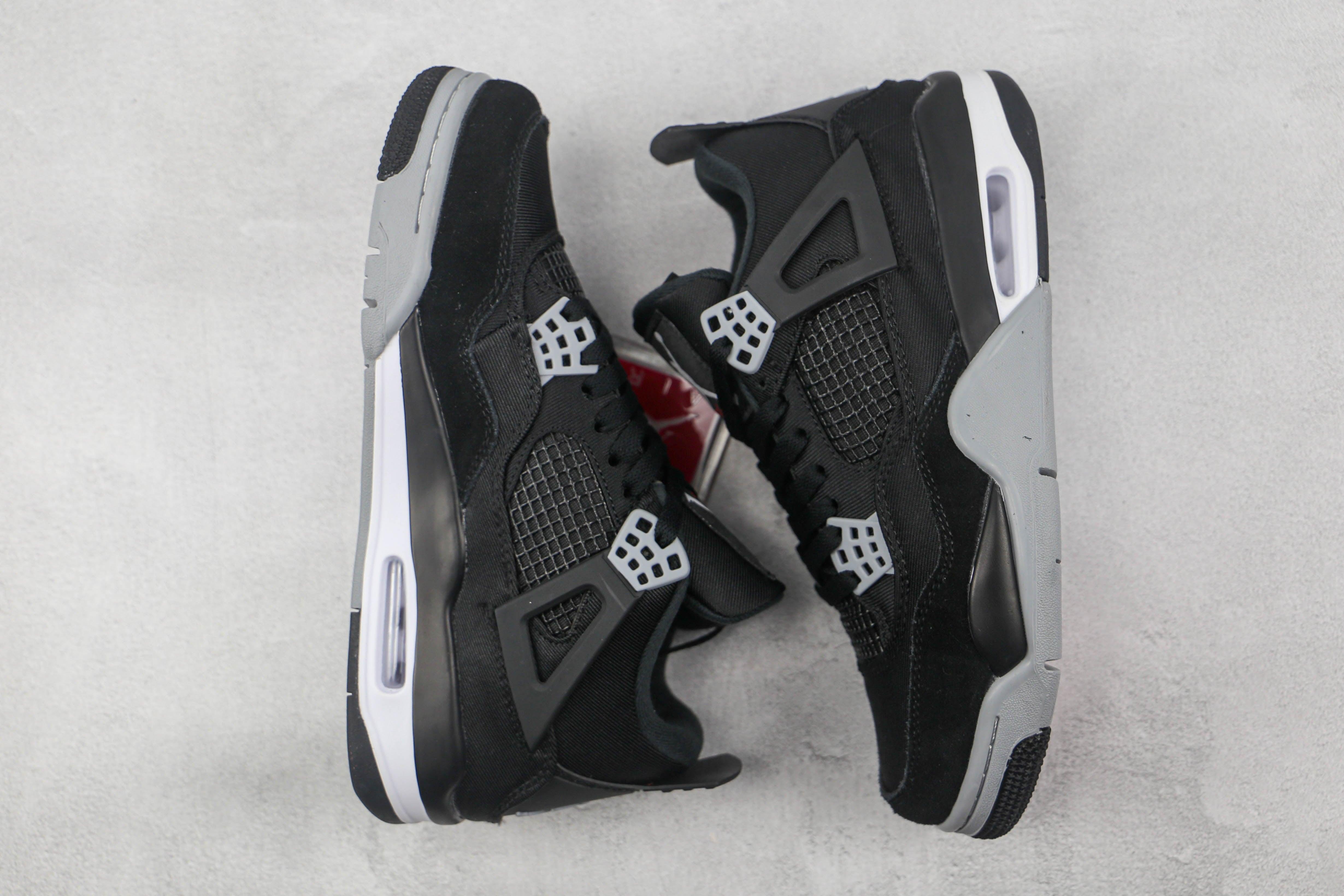 Custom Air Jordan 4 Retro Olive Canvas Outblack