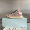 Premium Men Leather Curb Sneaker pink - sneakerhillcom