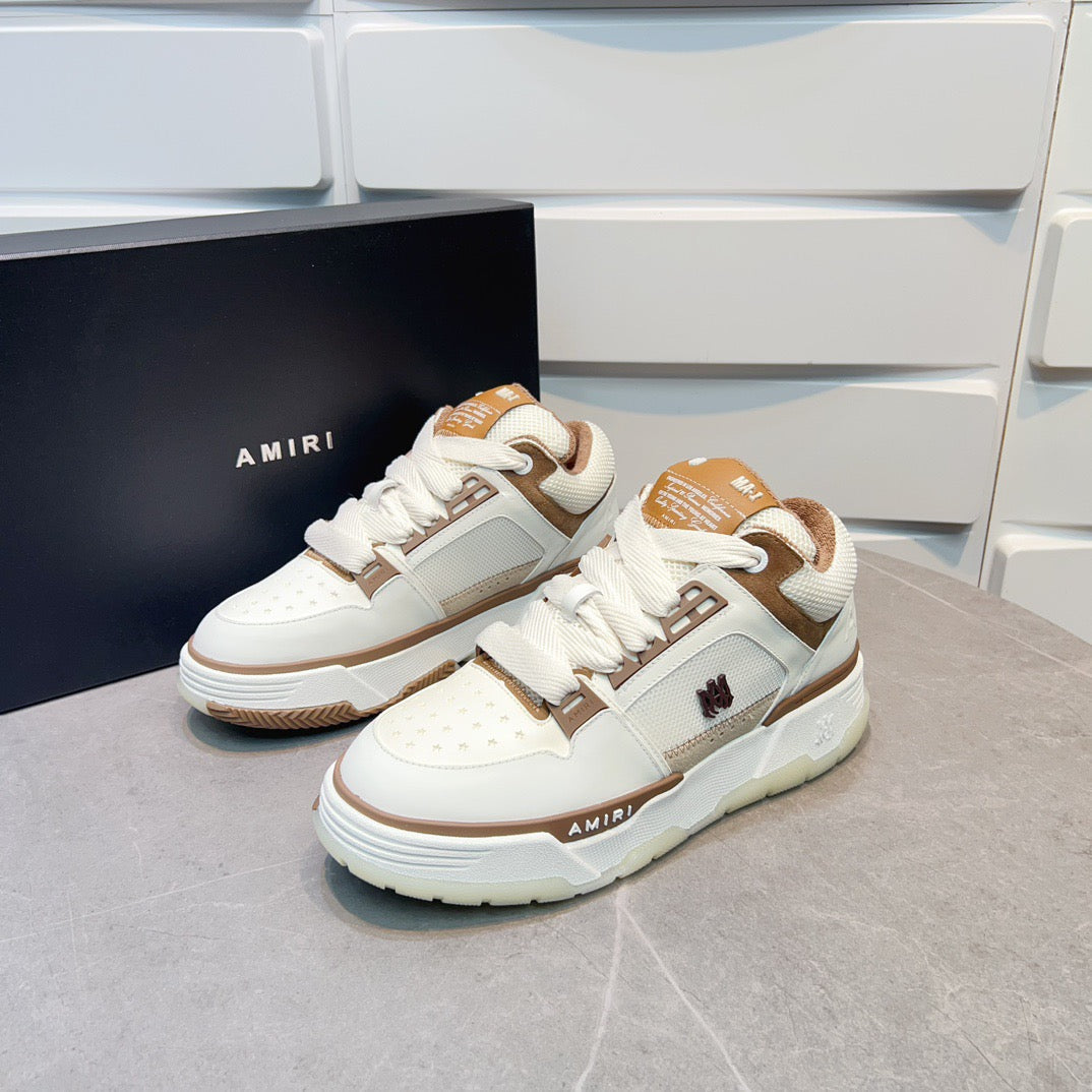 AMR MA-1 Brown and White Sneakers-137 - sneakerhillcom