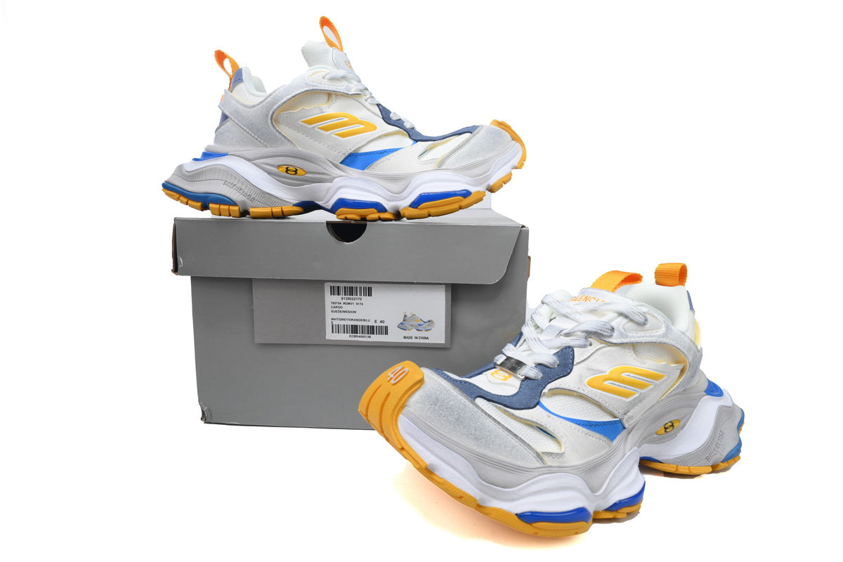 Custom BLCG White Blue Yellow Sneaker W2MV1 sneakerland