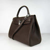 HMS Kelly 32cm Togo Leather 6108 Dark Coffee Silver Kilta bags