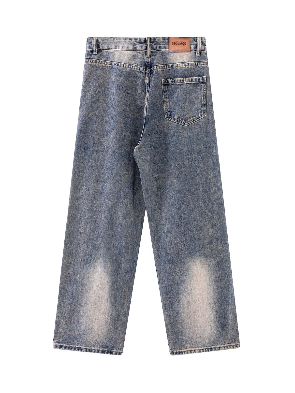 Sneakerhill Rivet Distressed Jeans - sneakerhillcom