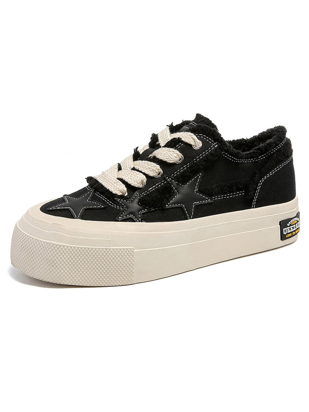 Sneakerhill Star Patch Embroidered Canvas Shoes - sneakerhillcom