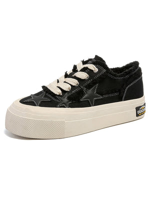 Sneakerhill Star Patch Embroidered Canvas Shoes - sneakerhillcom