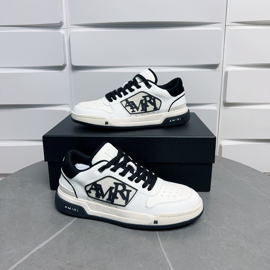 AMR Classic Low Black and White Sneakers-124 - sneakerhillcom