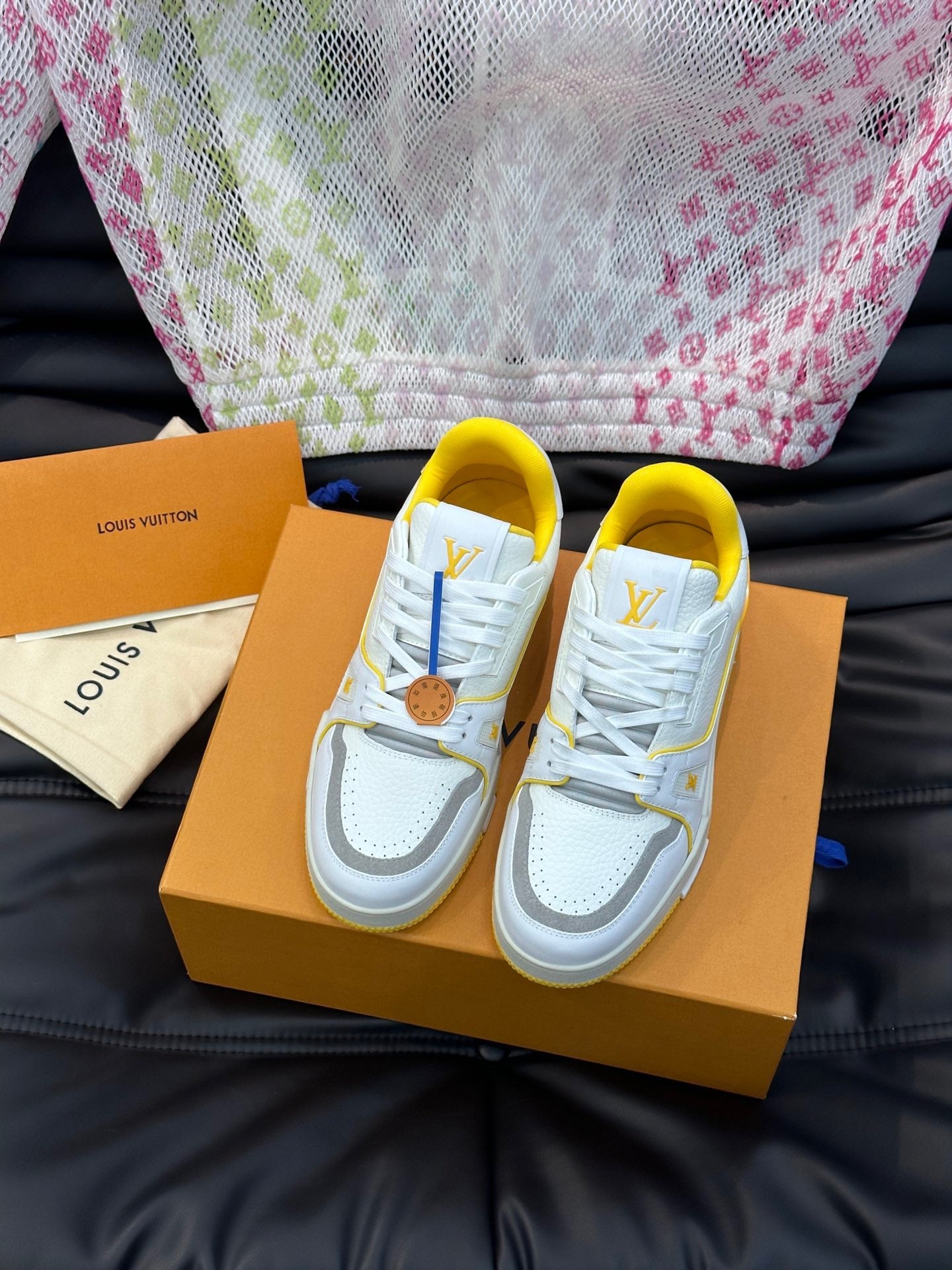 LUV Women's Yellow and White Trainer  Sneakers-097 - sneakerhillcom