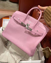 HMS 30cm Birkin Bag Epsom Leather with Strap Pink Gold Kilta bags