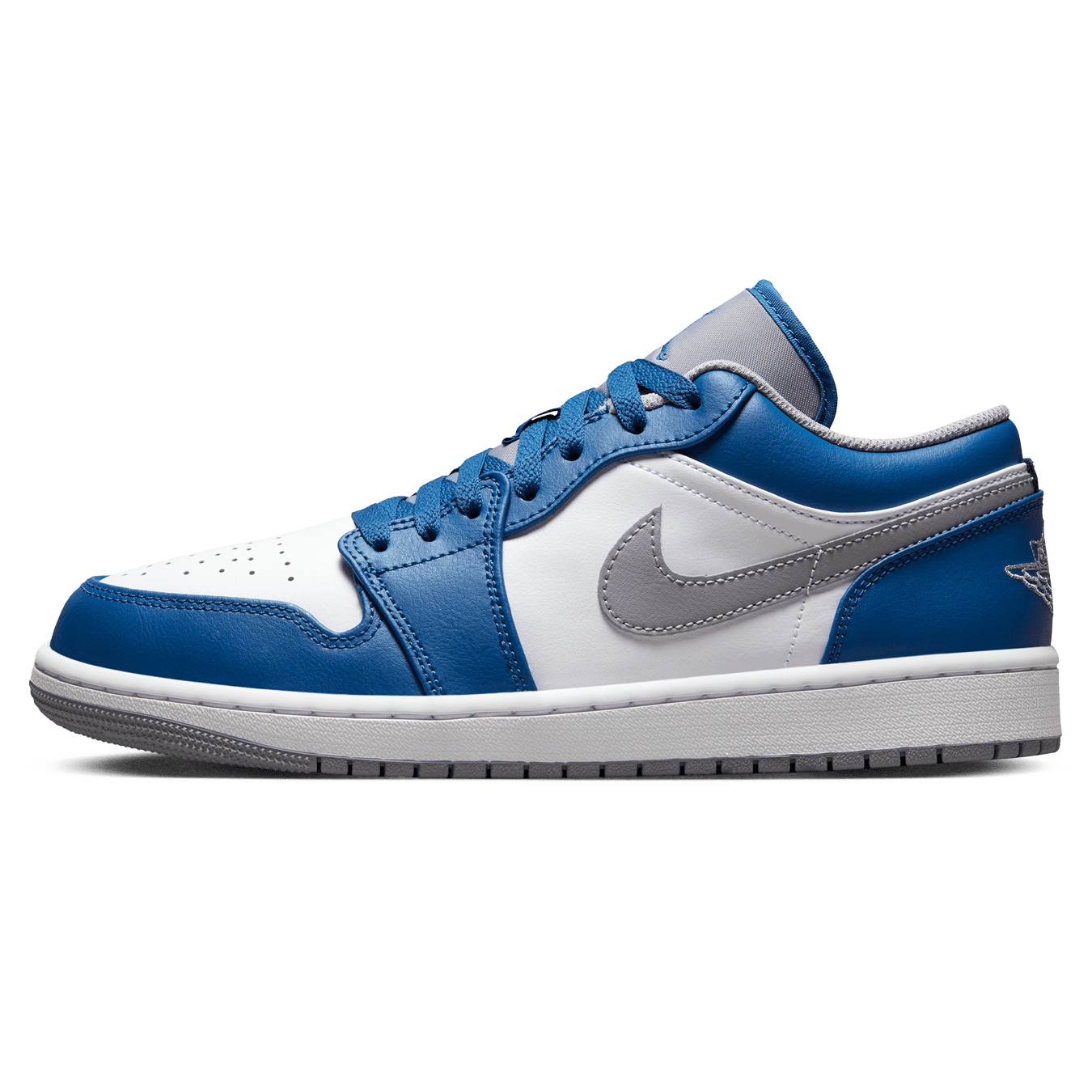 Air Jordan 1 Low 'True Blue Cement' - sneakerhypesusa