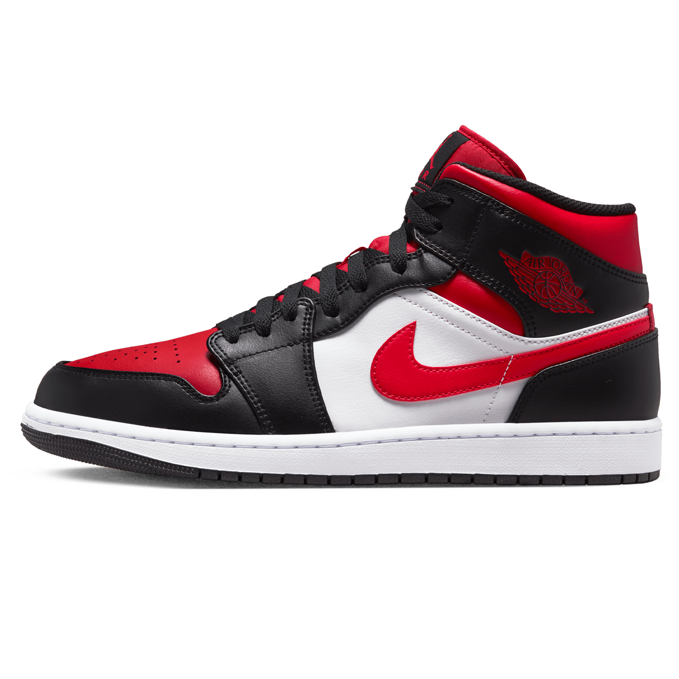 Air Jordan 1 Mid 'Black Fire Red' - sneakerhypesusa