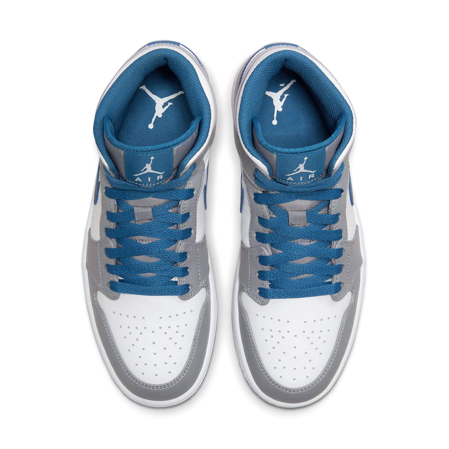 Air Jordan 1 Mid 'Cement True Blue' - sneakerhypesusa