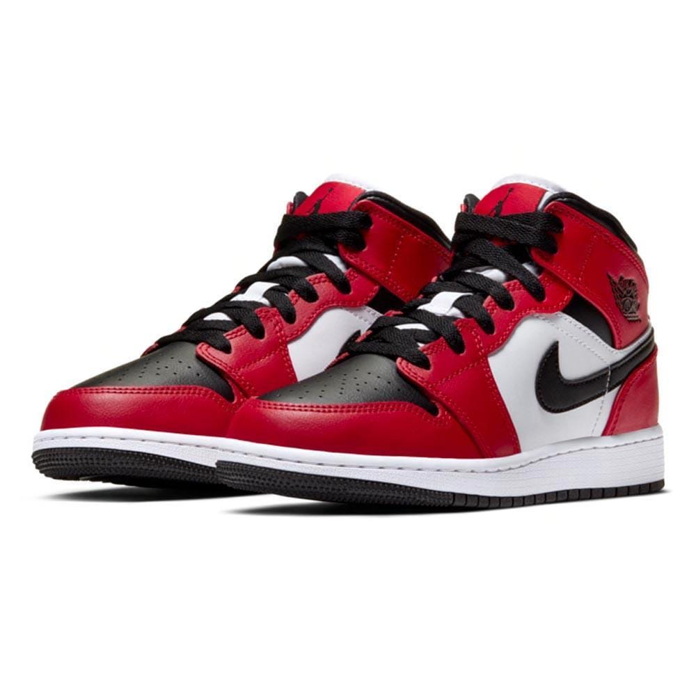 Air Jordan 1 Mid Chicago Black Toe GS - sneakerhypesusa