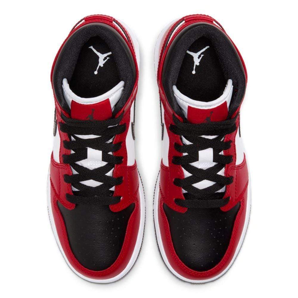 Air Jordan 1 Mid Chicago Black Toe GS - sneakerhypesusa