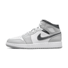 Air Jordan 1 Mid GS 'Light Smoke Grey' - sneakerhypesusa