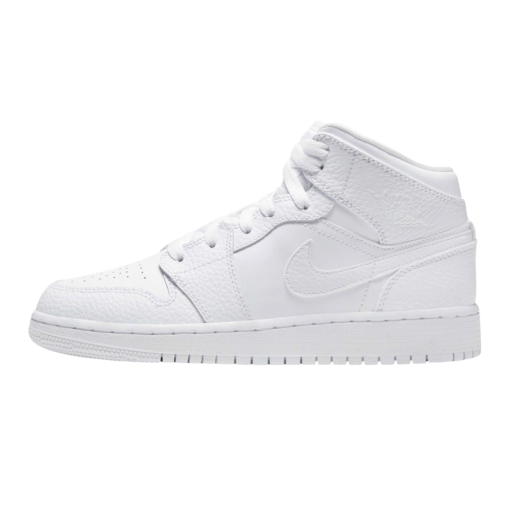 Air Jordan 1 Mid GS 'Triple White' - sneakerhypesusa