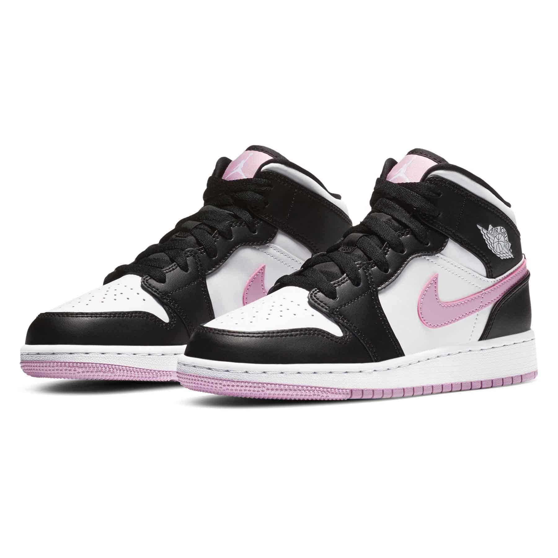 Air Jordan 1 Mid GS 'White Light Arctic Pink' - sneakerhypesusa