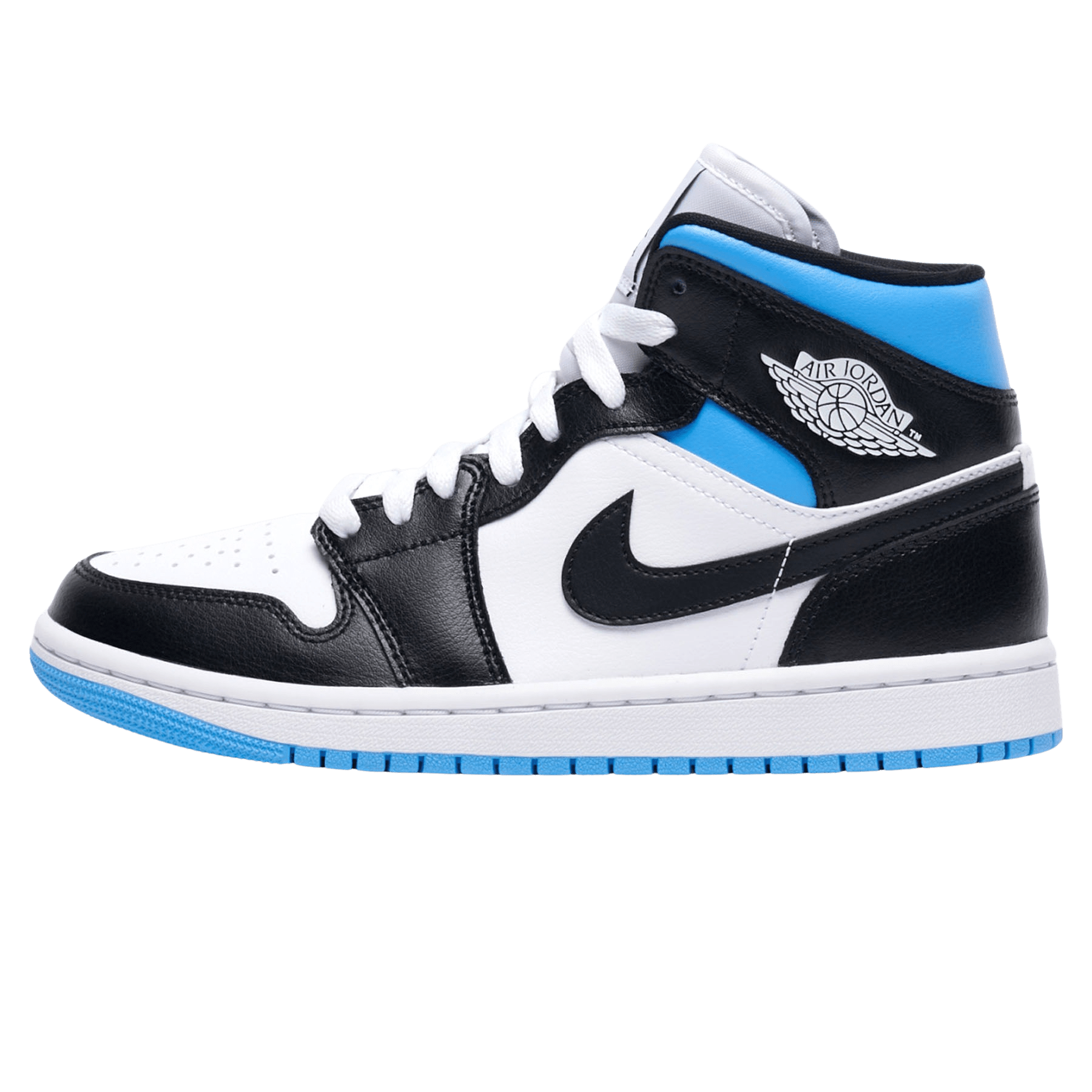 Air Jordan 1 Wmns Mid 'Royal Black Blue' - sneakerhypesusa