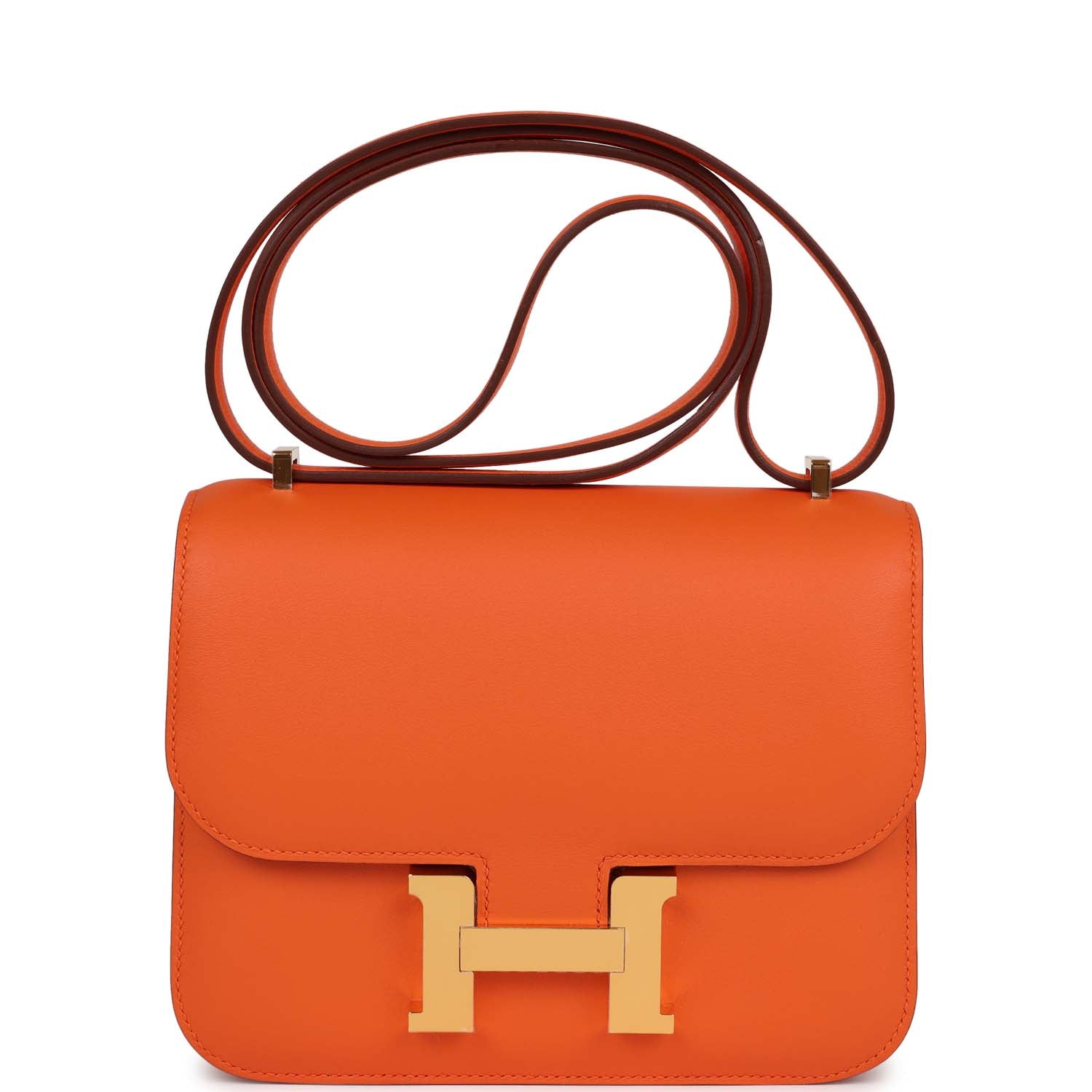 Constance 18 Orange Swift Gold Hardware Kilta bags