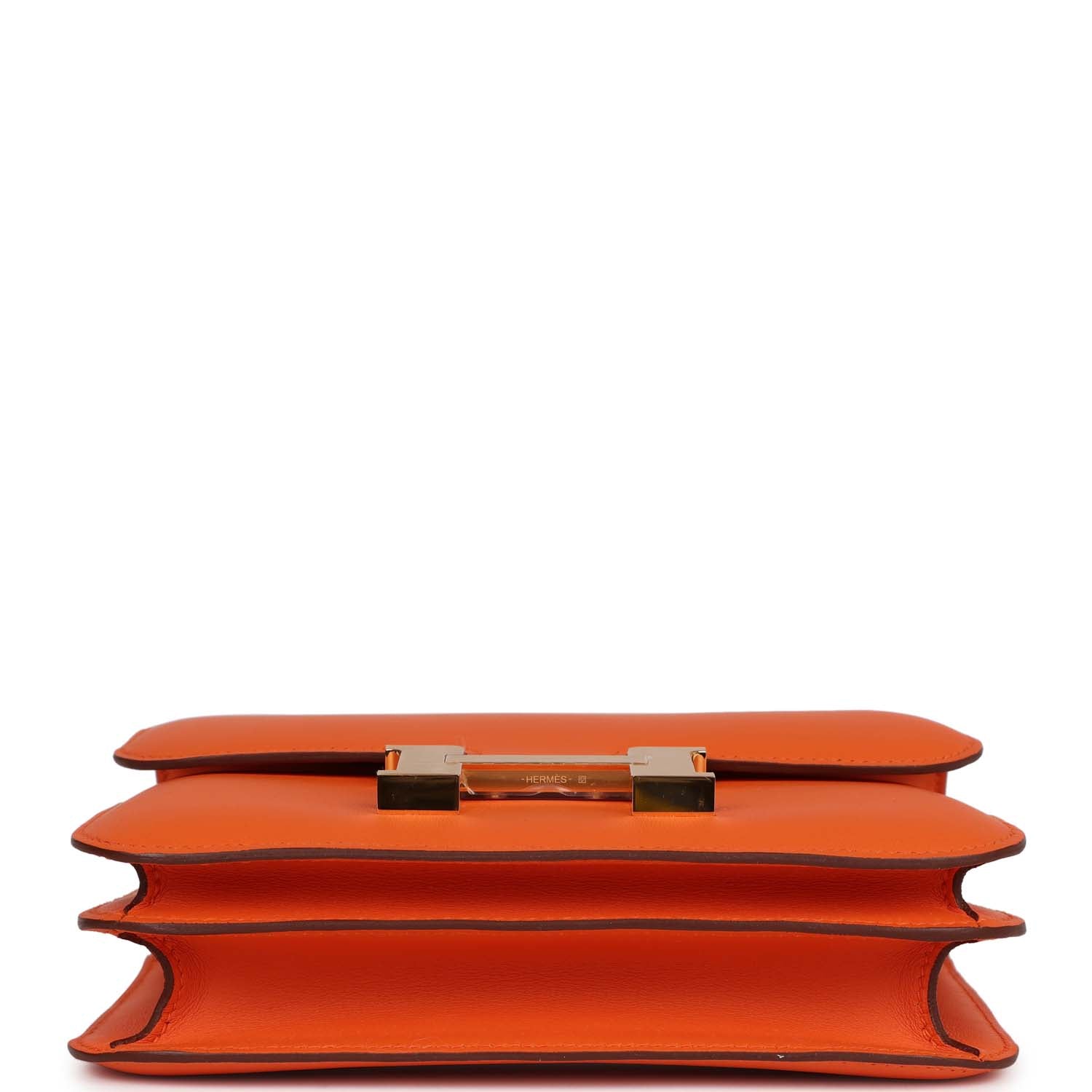 Constance 18 Orange Swift Gold Hardware Kilta bags