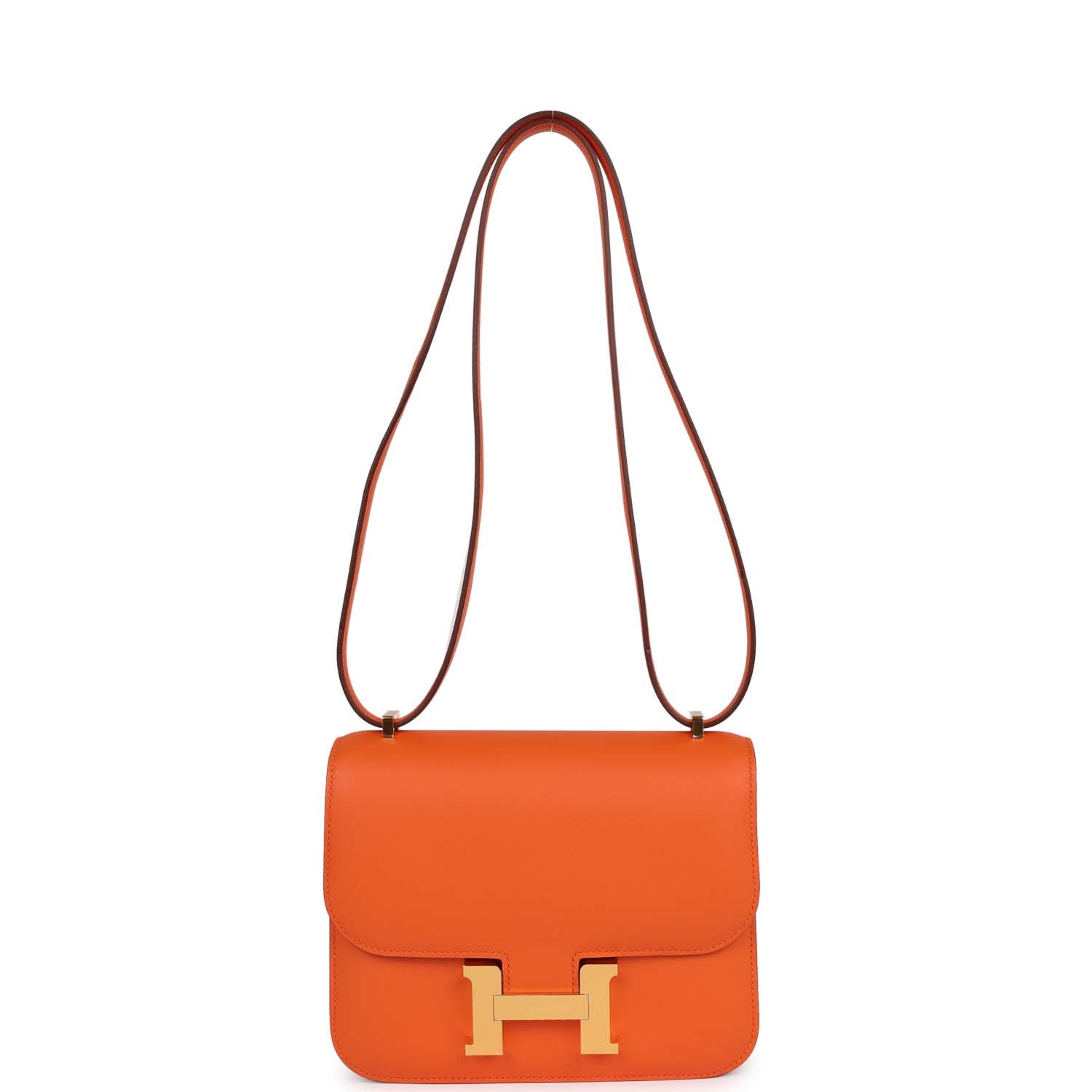 Constance 18 Orange Swift Gold Hardware Kilta bags