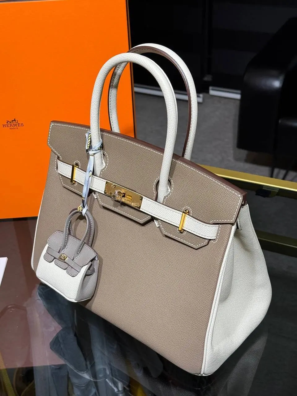 Birkin 35 Epsom Palladium Hardware Hermes