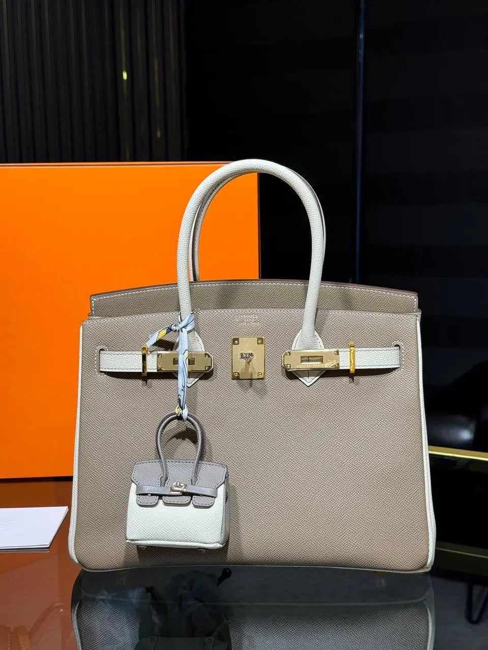 Birkin 35 Epsom Palladium Hardware Hermes