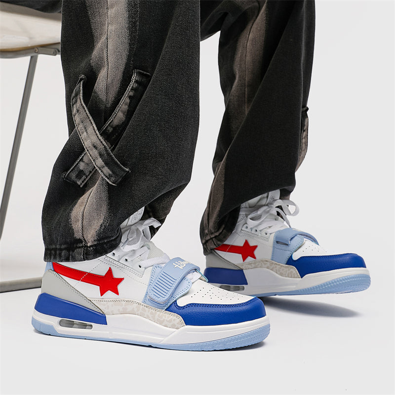 Classic Shoes - White Stars Sneakers - sneakerhillcom