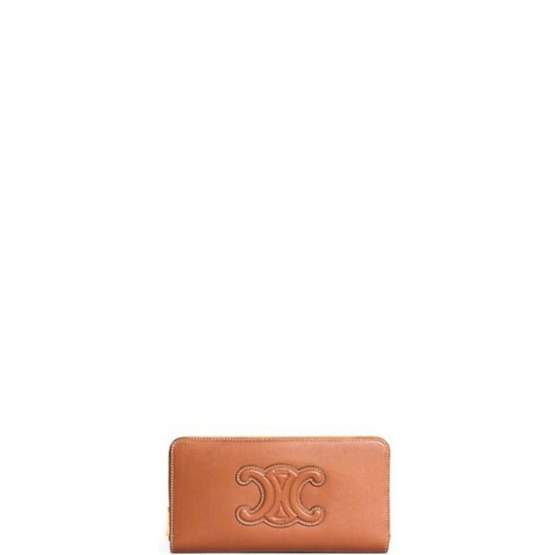 Sneakerhill - Triomphe Logo Long Wallet Brown - sneakerhillcom