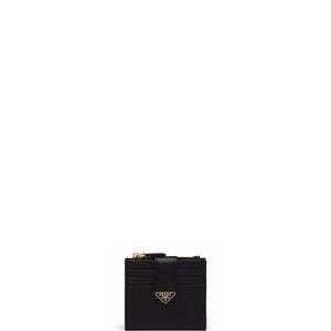 Sneakerhill - Logo-Plaque Saffiano Wallet Black - sneakerhillcom