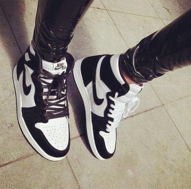 Custom Air Jordan 1 Black Retro High Q - sneakerhillcom