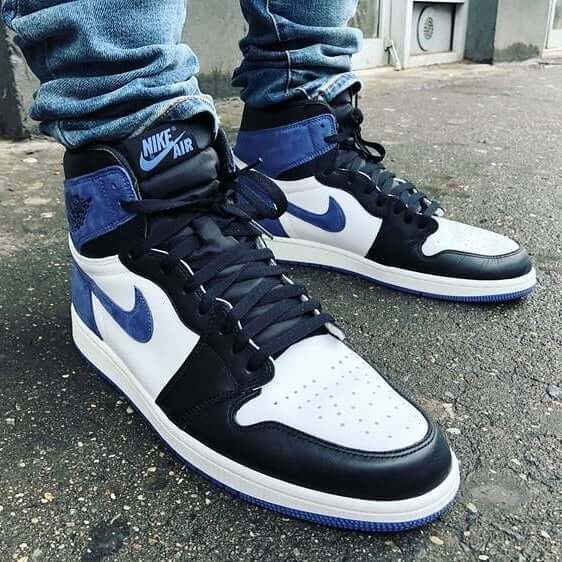 Custom Air Jordan 1 Blue Moon Sneakers - sneakerhypesusa