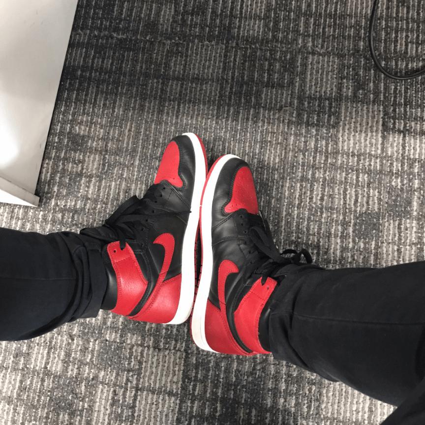 Custom Air Jordan 1 Bred Banned Sneakers - sneakerhypesusa