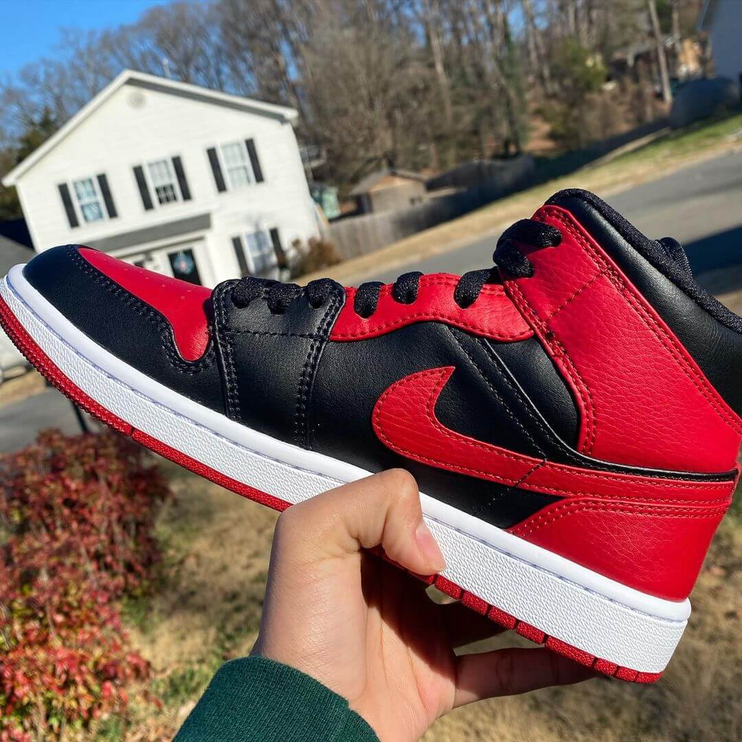 Custom Air Jordan 1 Bred Banned Sneakers - sneakerhypesusa